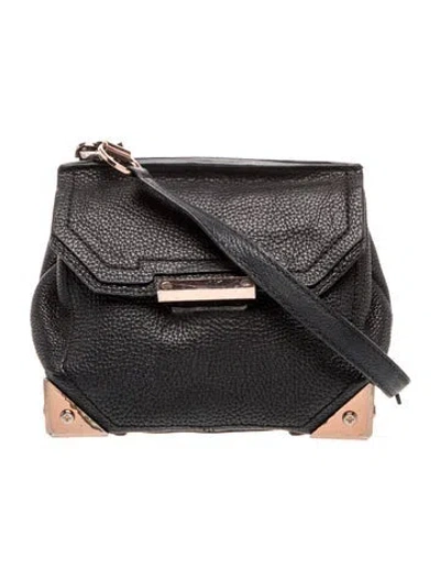 Pre-owned Alexander Wang Leather Crossbody Bag In Black