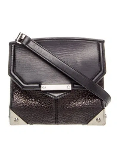 Pre-owned Alexander Wang Leather Crossbody Bag In Black