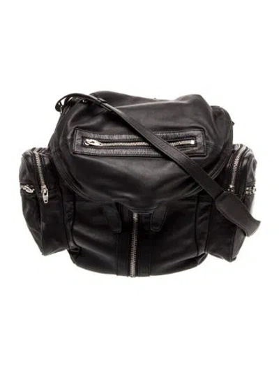 Pre-owned Alexander Wang Leather Crossbody Bag In Black
