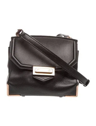 Pre-owned Alexander Wang Leather Crossbody Bag In Black