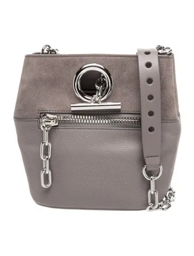 Pre-owned Alexander Wang Leather Crossbody Bag In Grey