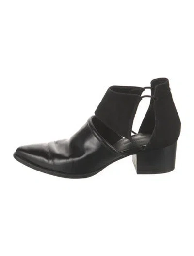 Pre-owned Alexander Wang Leather D'orsay Pumps In Black