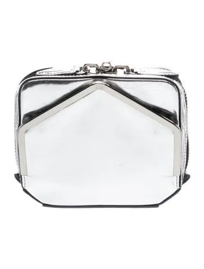 Pre-owned Alexander Wang Leather Evening Bag In Metallic/silver
