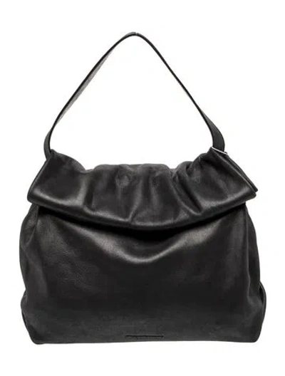 Pre-owned Alexander Wang Leather Hobo In Black