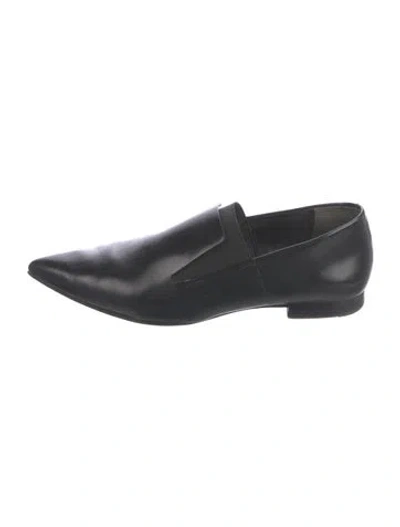 Pre-owned Alexander Wang Leather Loafers In Black