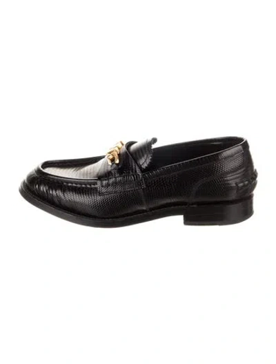 Pre-owned Alexander Wang Leather Loafers In Black