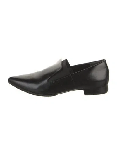 Pre-owned Alexander Wang Leather Loafers In Black