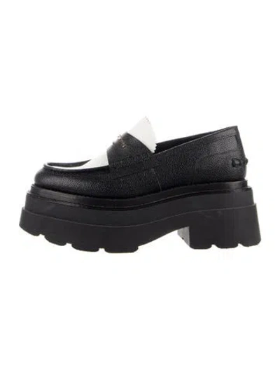 Pre-owned Alexander Wang Leather Loafers In Black