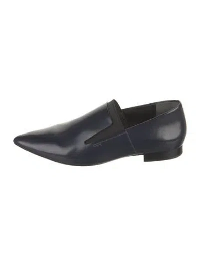 Pre-owned Alexander Wang Leather Loafers In Blue