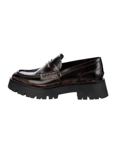 Pre-owned Alexander Wang Leather Loafers In Multicolor