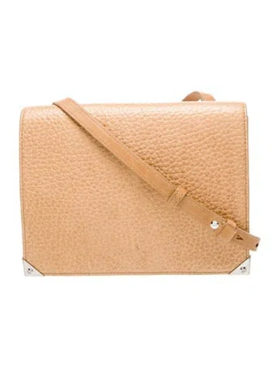 Pre-owned Alexander Wang Leather Messenger Bag In Neutral