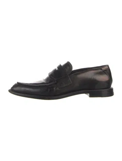 Pre-owned Alexander Wang Leather Monk Straps In Black