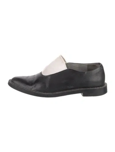 Pre-owned Alexander Wang Leather Oxfords In Black