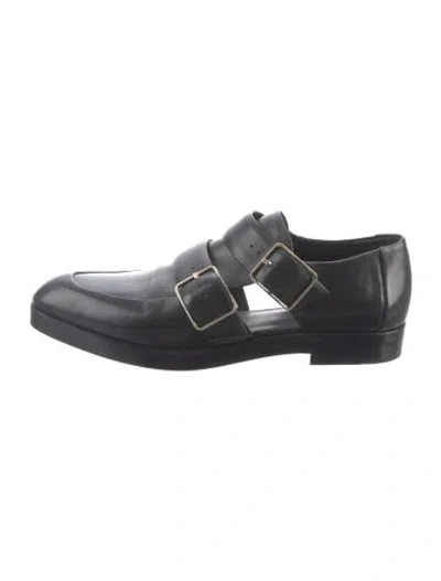 Pre-owned Alexander Wang Leather Oxfords In Black