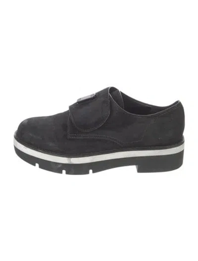 Pre-owned Alexander Wang Leather Oxfords In Black