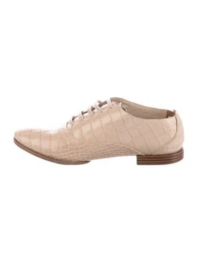 Pre-owned Alexander Wang Leather Oxfords In Neutral