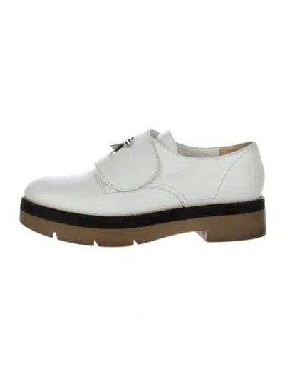 Pre-owned Alexander Wang Leather Oxfords In White