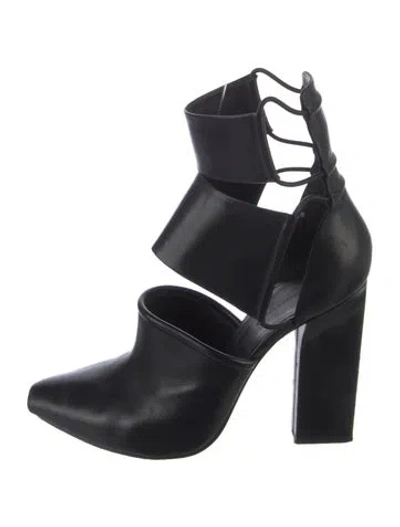 Pre-owned Alexander Wang Leather Pumps In Black