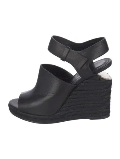 Pre-owned Alexander Wang Leather Pumps In Black/blue