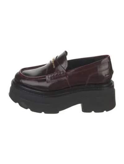 Pre-owned Alexander Wang Leather Pumps In Burgundy