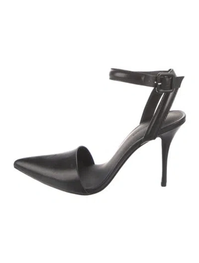 Pre-owned Alexander Wang Leather Pumps W/ Tags In Black