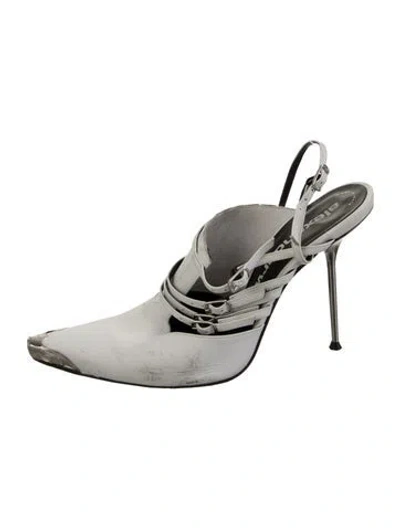 Pre-owned Alexander Wang Leather Pumps In White