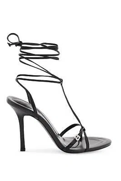 Pre-owned Alexander Wang Leather Sandals 41 It In Black