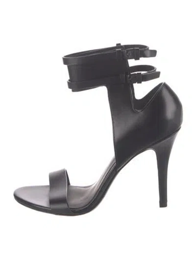 Pre-owned Alexander Wang Leather Sandals In Black