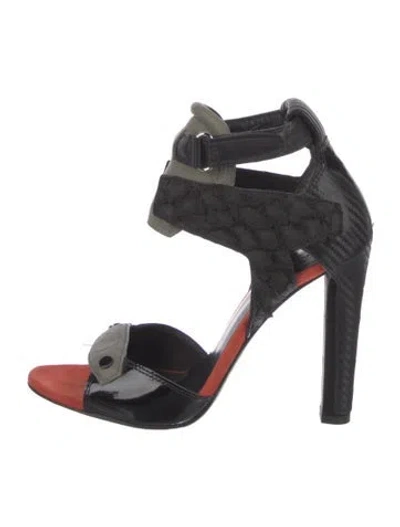 Pre-owned Alexander Wang Leather Sandals In Black