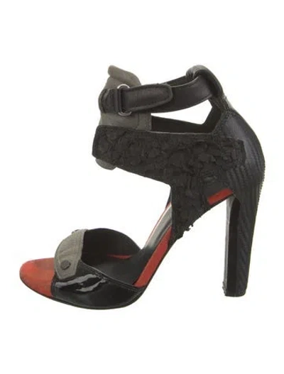 Pre-owned Alexander Wang Leather Sandals In Black