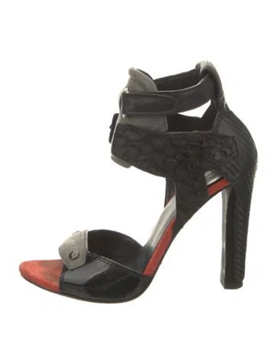Pre-owned Alexander Wang Leather Sandals In Black