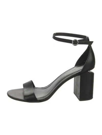 Pre-owned Alexander Wang Leather Sandals In Black