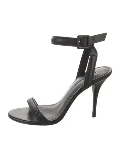 Pre-owned Alexander Wang Leather Sandals In Black
