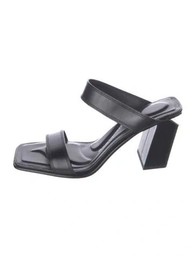 Pre-owned Alexander Wang Leather Sandals In Black