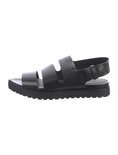 Pre-owned Alexander Wang Leather Sandals In Black