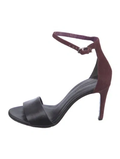 Pre-owned Alexander Wang Leather Sandals In Burgundy