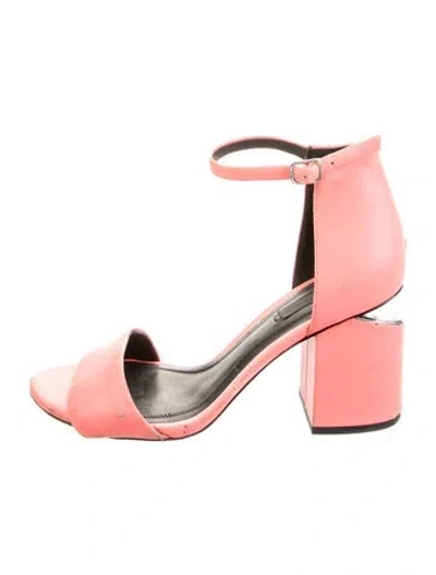 Pre-owned Alexander Wang Leather Sandals In Pink