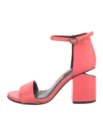 Pre-owned Alexander Wang Leather Sandals In Pink