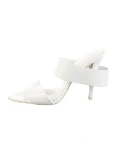 Pre-owned Alexander Wang Leather Sandals In White