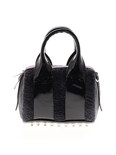 Pre-owned Alexander Wang Leather Satchel In Black