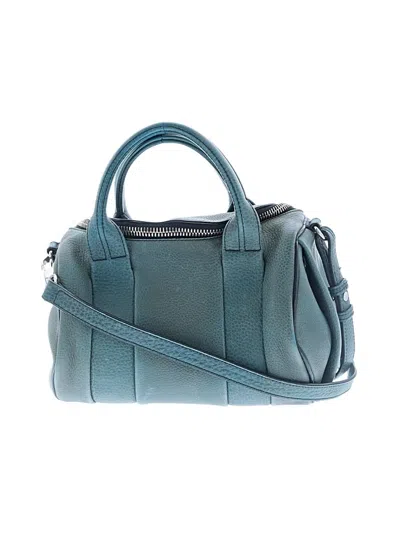 Pre-owned Alexander Wang Leather Satchel In Blue