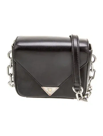 Pre-owned Alexander Wang Leather Shoulder Bag In Black