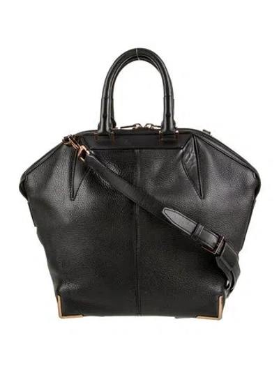 Pre-owned Alexander Wang Leather Shoulder Bag In Black