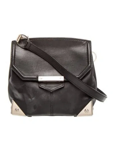 Pre-owned Alexander Wang Leather Shoulder Bag In Black