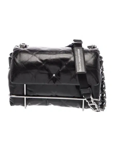 Pre-owned Alexander Wang Leather Shoulder Bag In Black