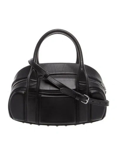 Pre-owned Alexander Wang Leather Shoulder Bag In Black