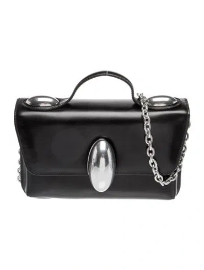 Pre-owned Alexander Wang Leather Shoulder Bag In Black