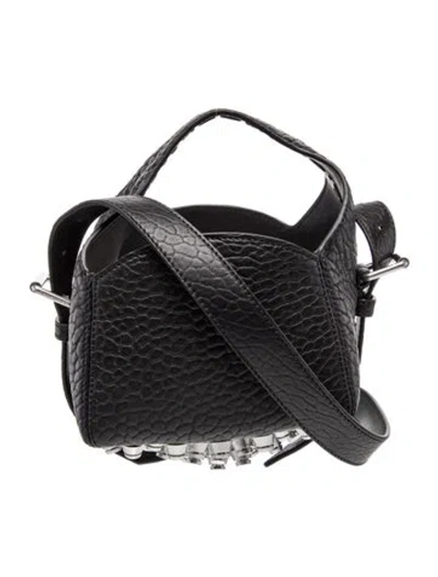 Pre-owned Alexander Wang Leather Shoulder Bag In Black