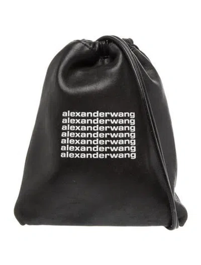 Pre-owned Alexander Wang Leather Shoulder Bag In Black