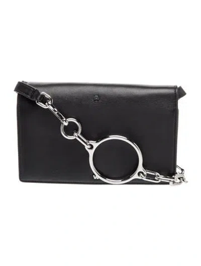 Pre-owned Alexander Wang Leather Shoulder Bag In Black